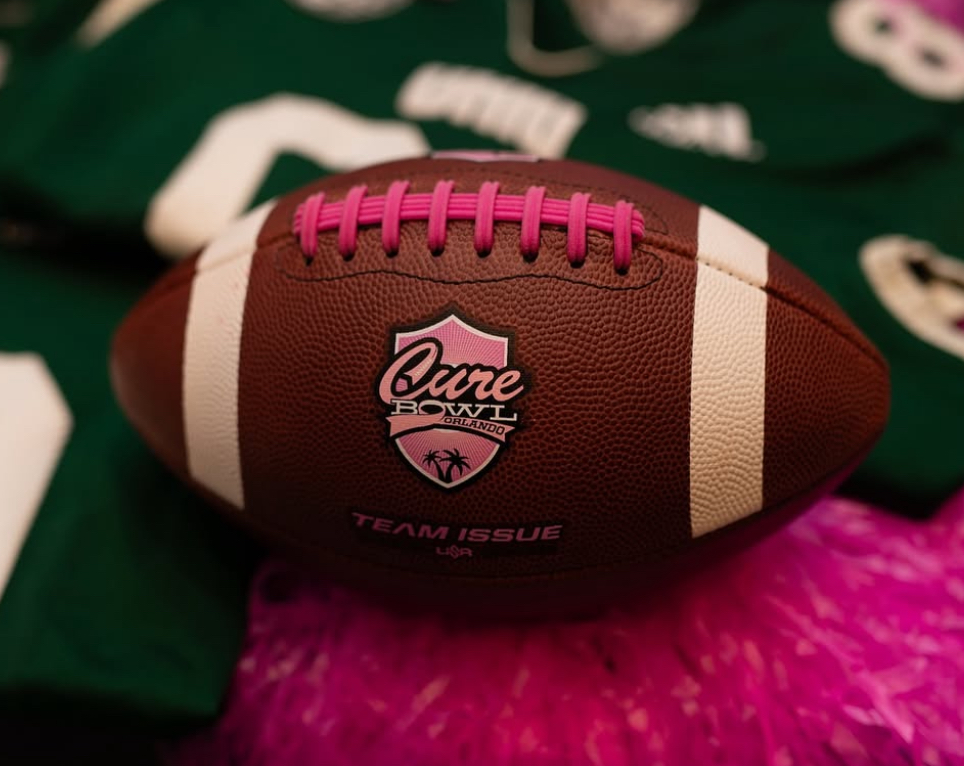 Cure Bowl Pink Lace Football