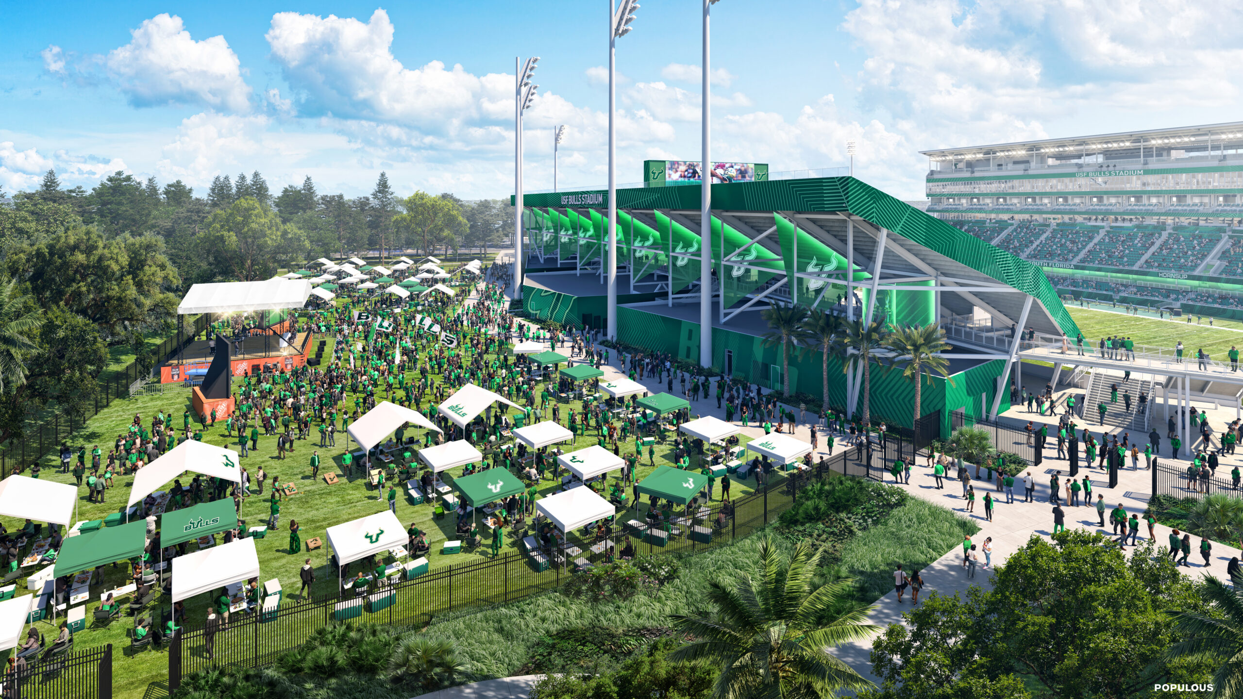 USF on-campus stadium rendering